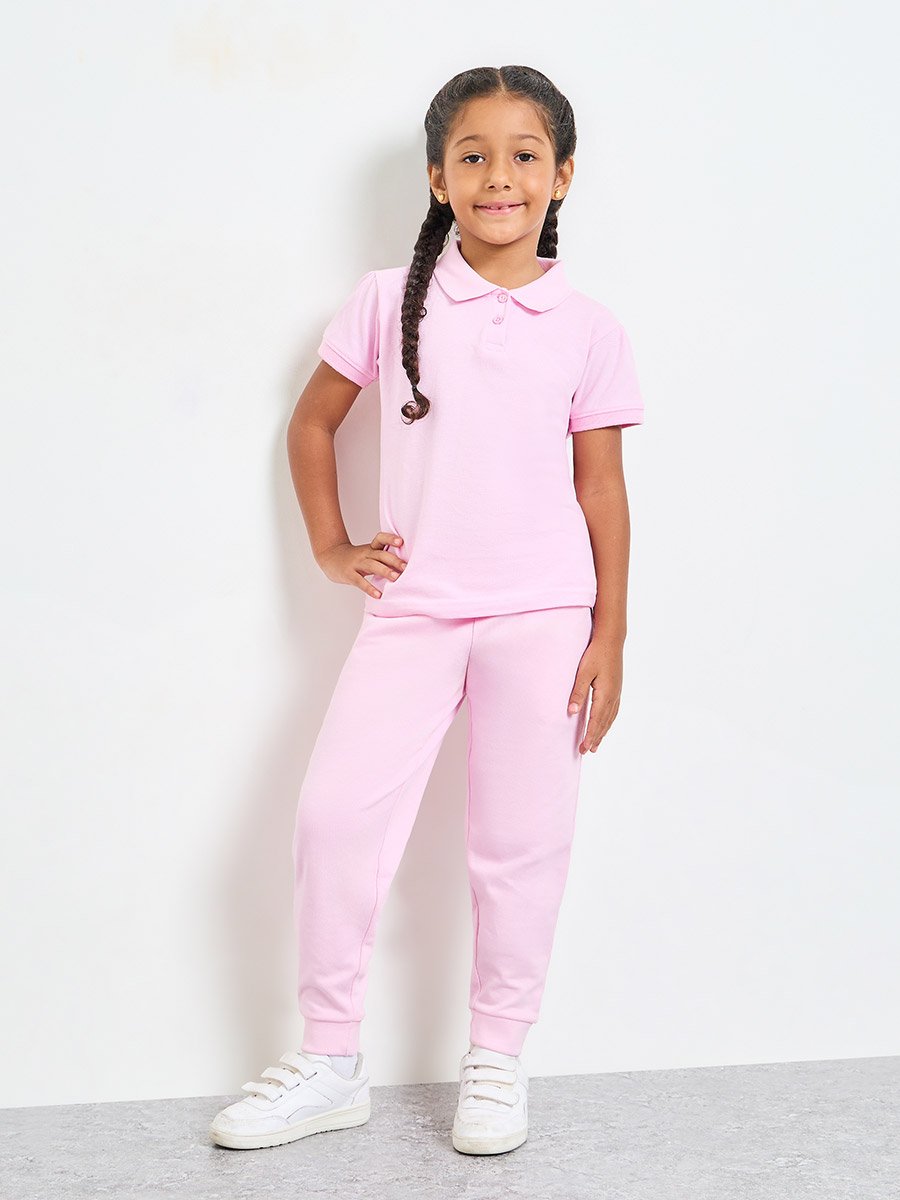 Kids Unisex Cotton Joggers with Side Pocket