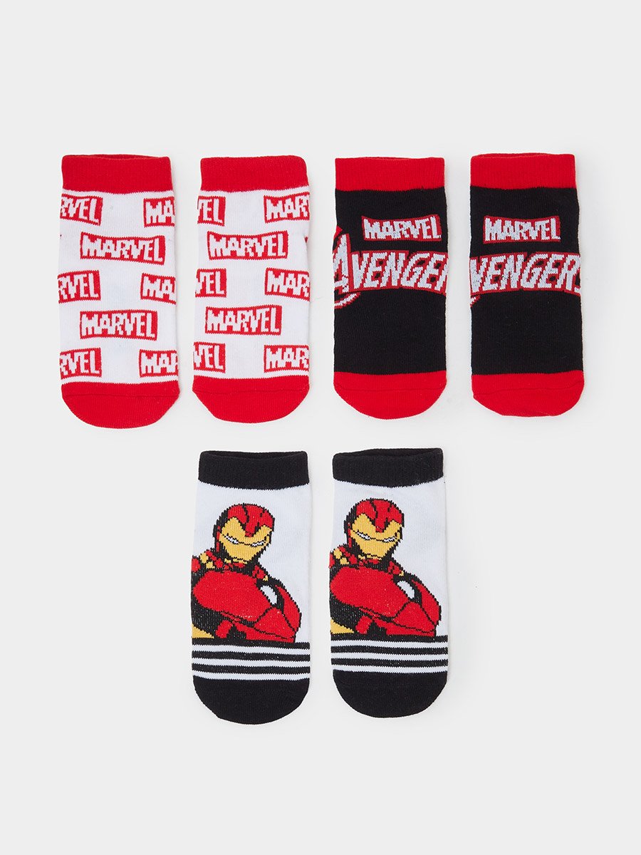 Pack of 3 - Boys Marvel Iron Man Socks