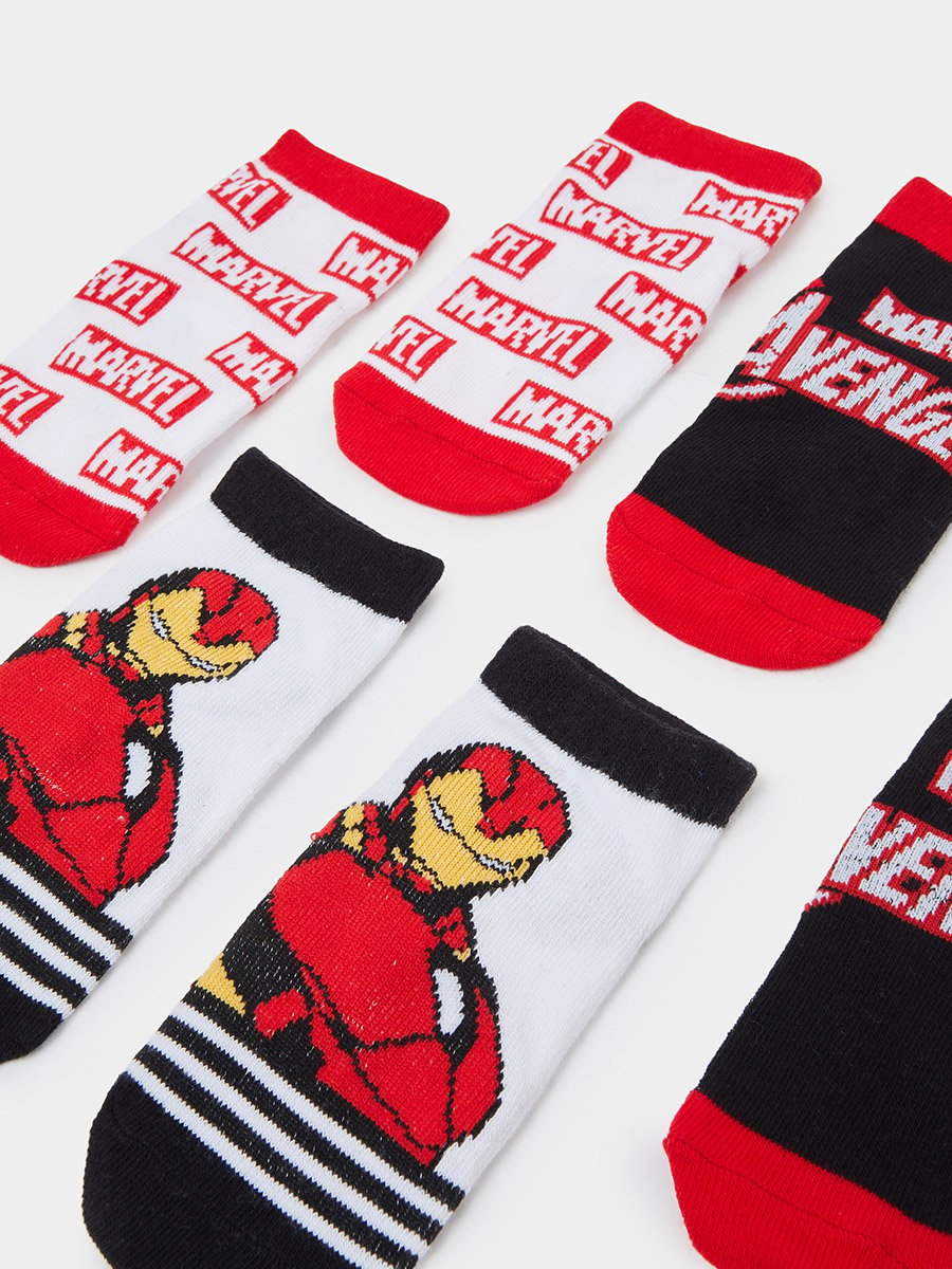 Pack of 3 - Boys Marvel Iron Man Socks