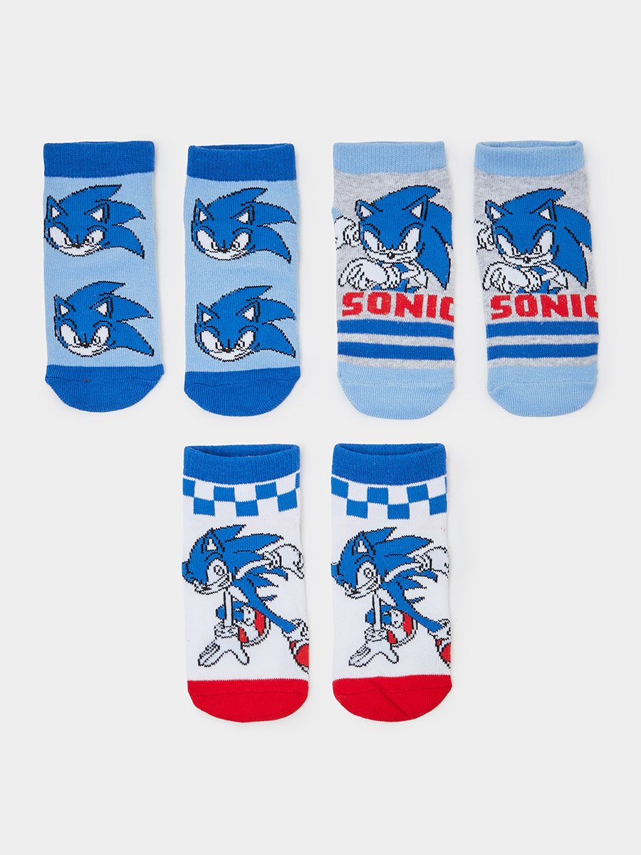 Pack of 3 - Boys Sonic The Hedgehog Socks