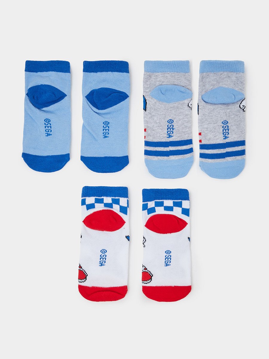 Pack of 3 - Boys Sonic The Hedgehog Socks