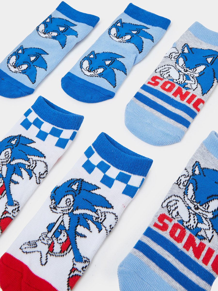 Pack of 3 - Boys Sonic The Hedgehog Socks