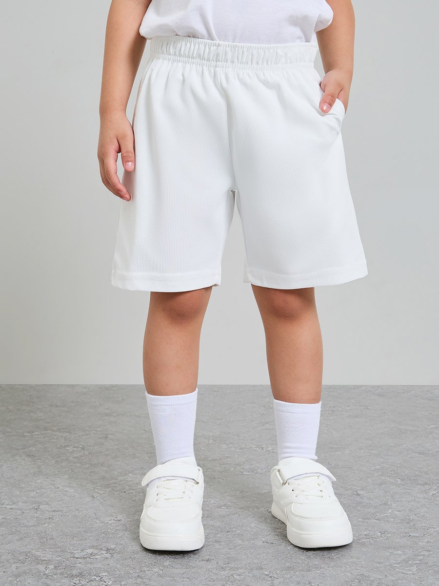 Kids Sports Jersey Shorts with Side Pocket