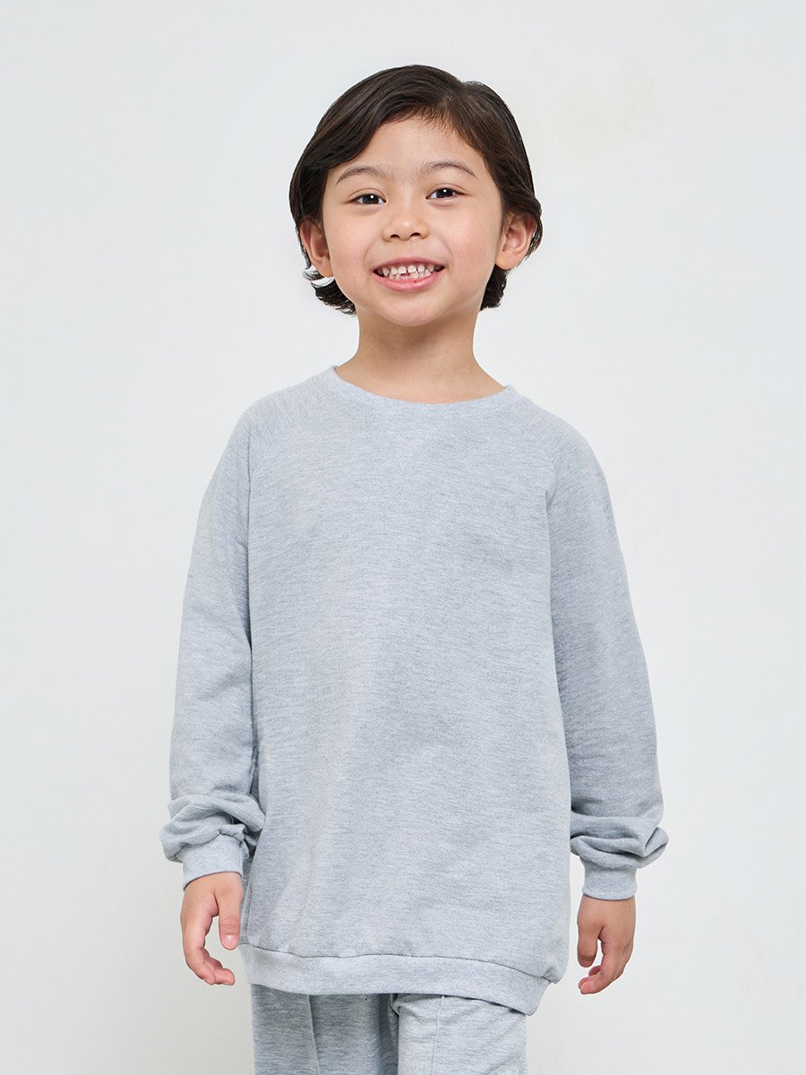 Kids Unisex Raglan Sleeve Cotton Regular Fit Sweatshirt