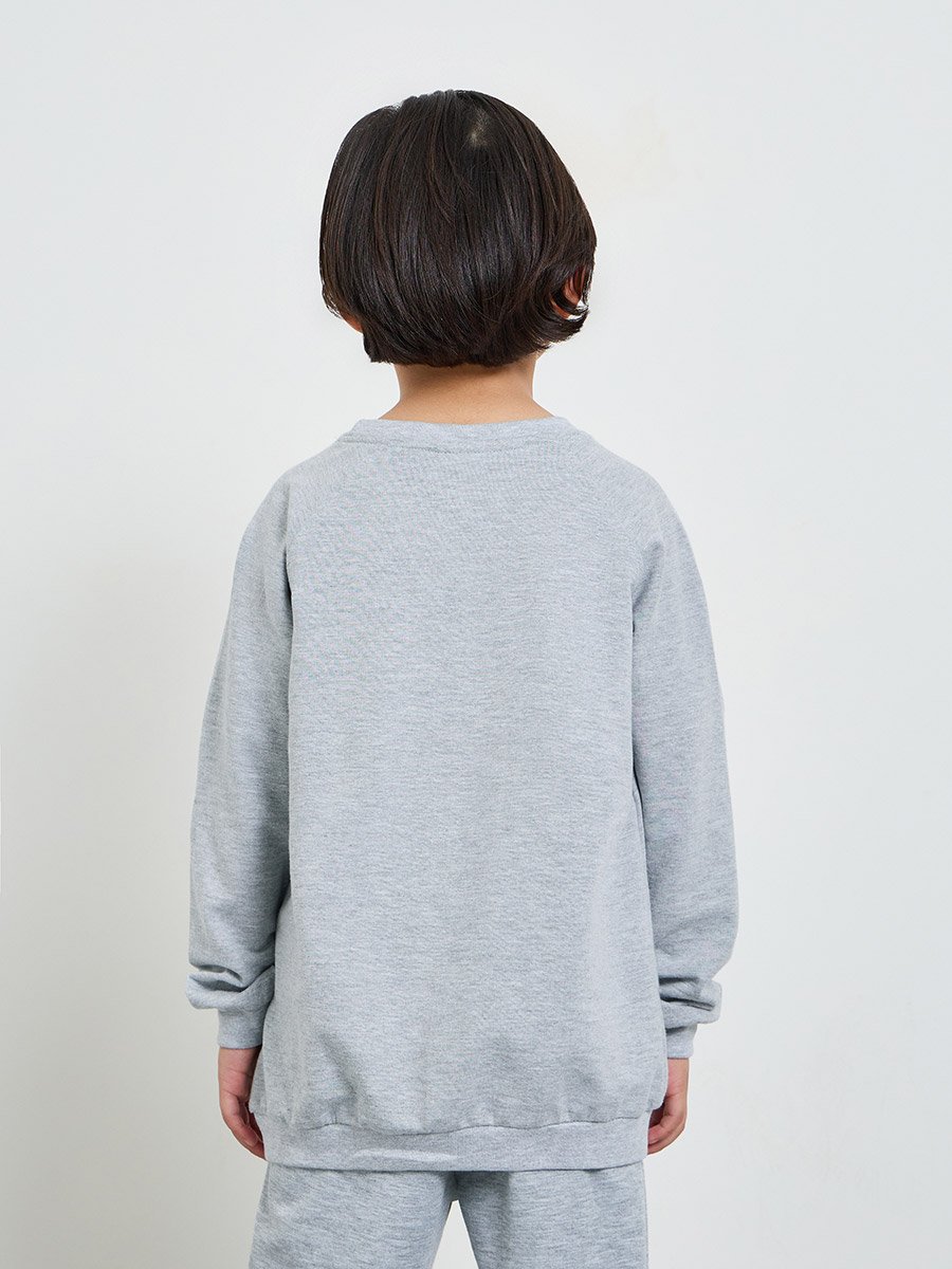 Kids Unisex Raglan Sleeve Cotton Regular Fit Sweatshirt