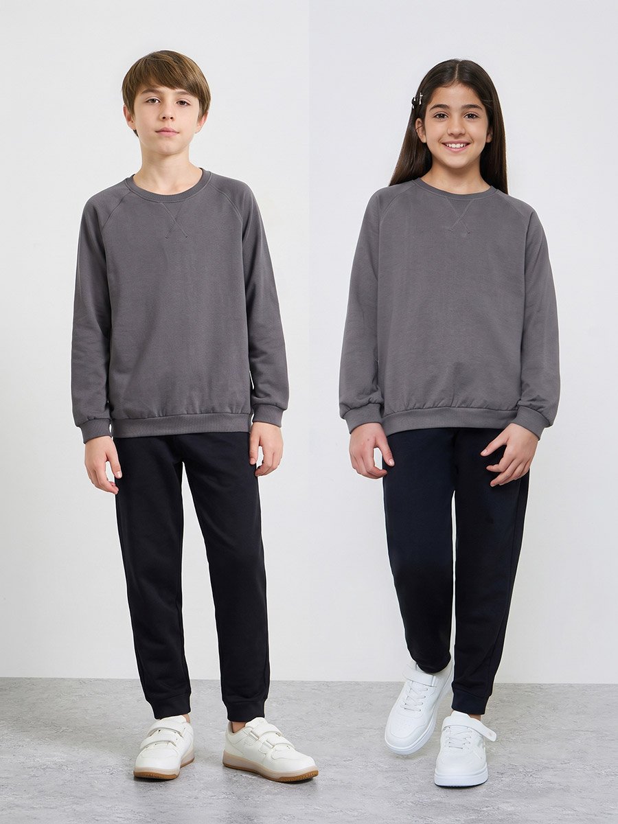 سويت شيرت قطن بقصة عادية - للجنسين