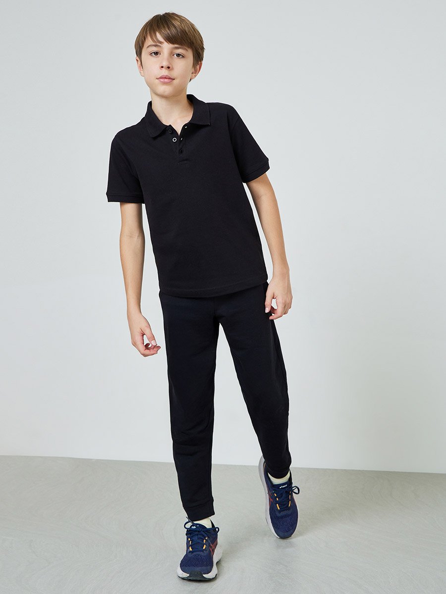 Pack of 2 - Teen Unisex Solid Cotton Polo T-Shirt