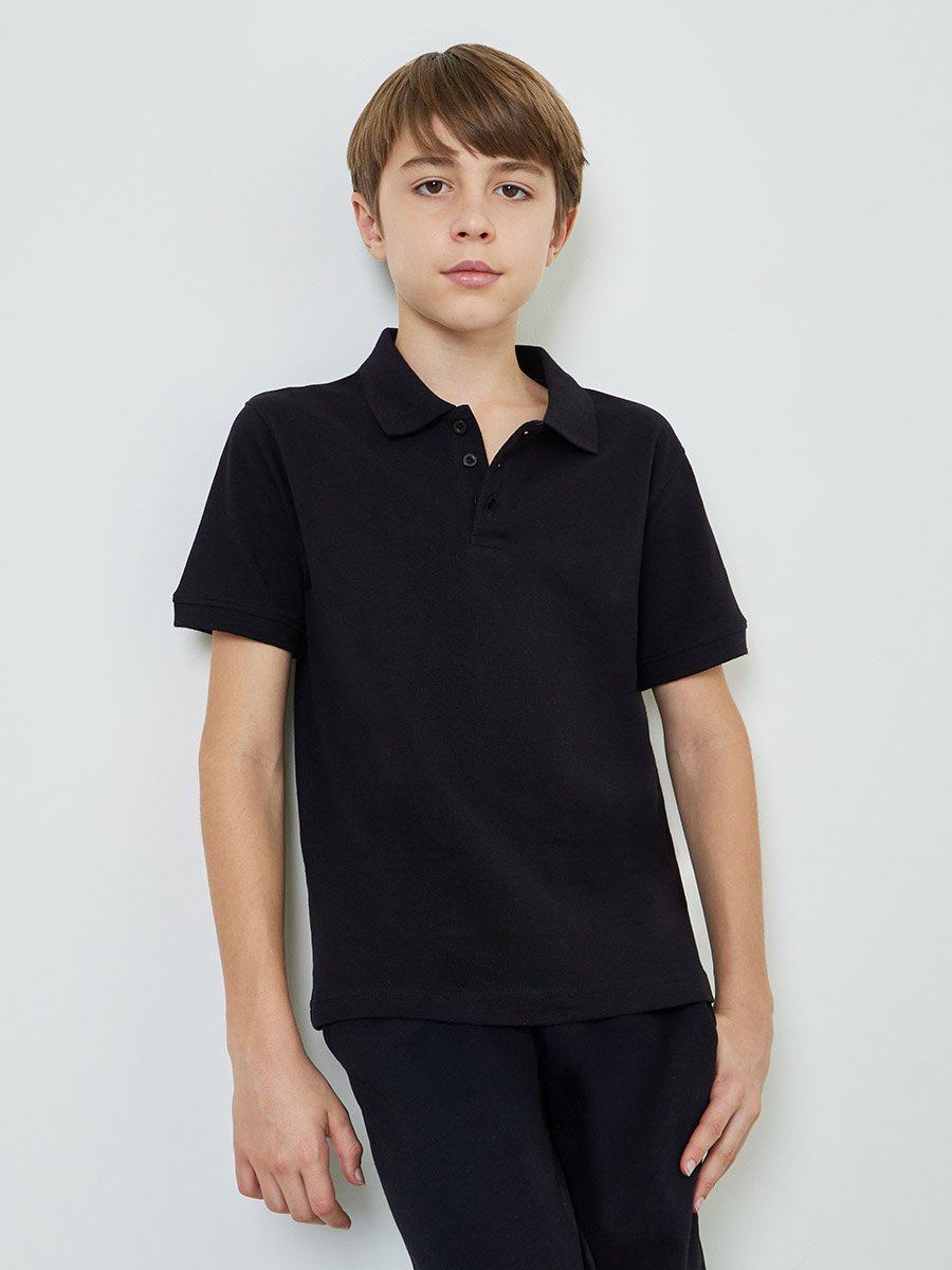 Pack of 2 - Teen Unisex Solid Cotton Polo T-Shirt