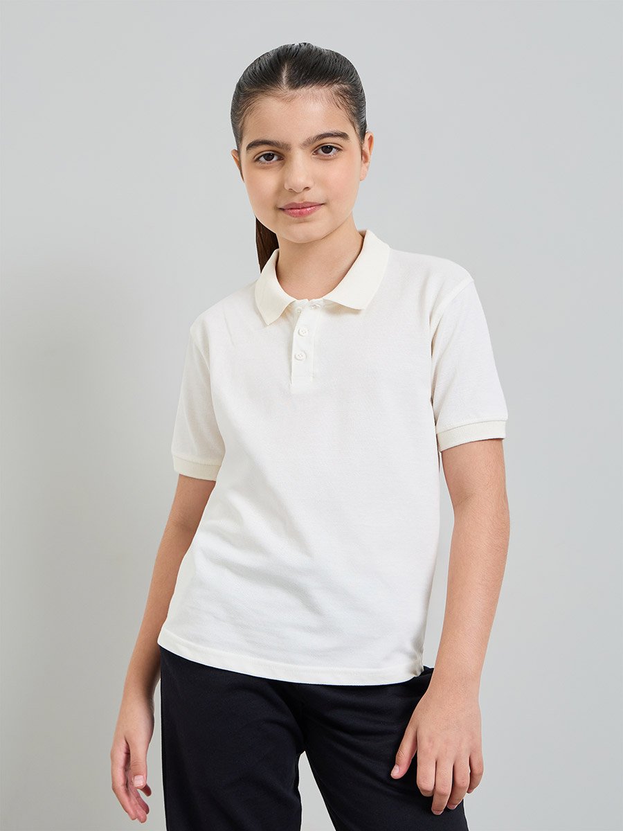 Pack of 2 - Teen Unisex Solid Cotton Polo T-Shirt