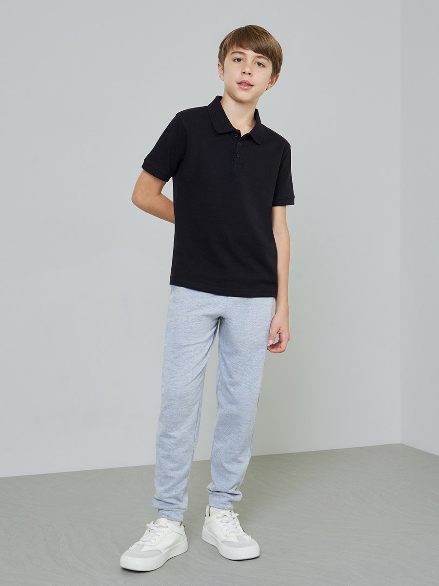 Pack of 2 - Teen Unisex Solid Cotton Polo T-Shirt