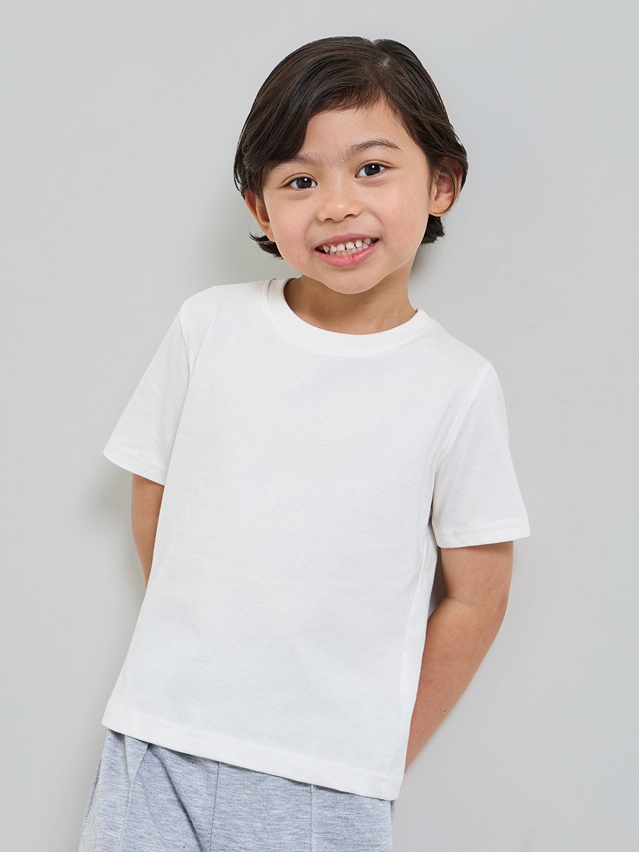 Pack of 2 - Kids Unisex Solid Cotton T-Shirt