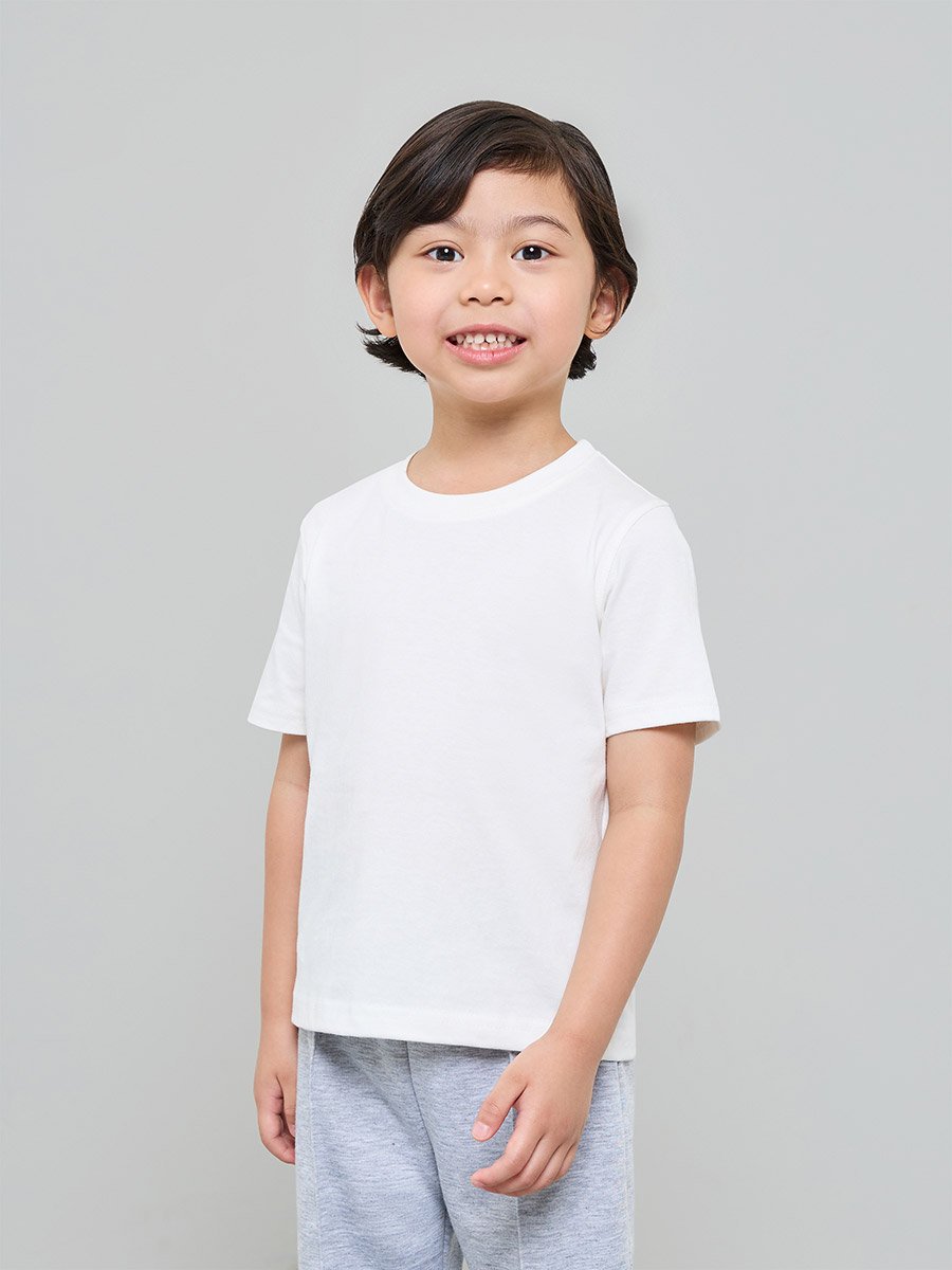 Pack of 2 - Kids Unisex Solid Cotton T-Shirt