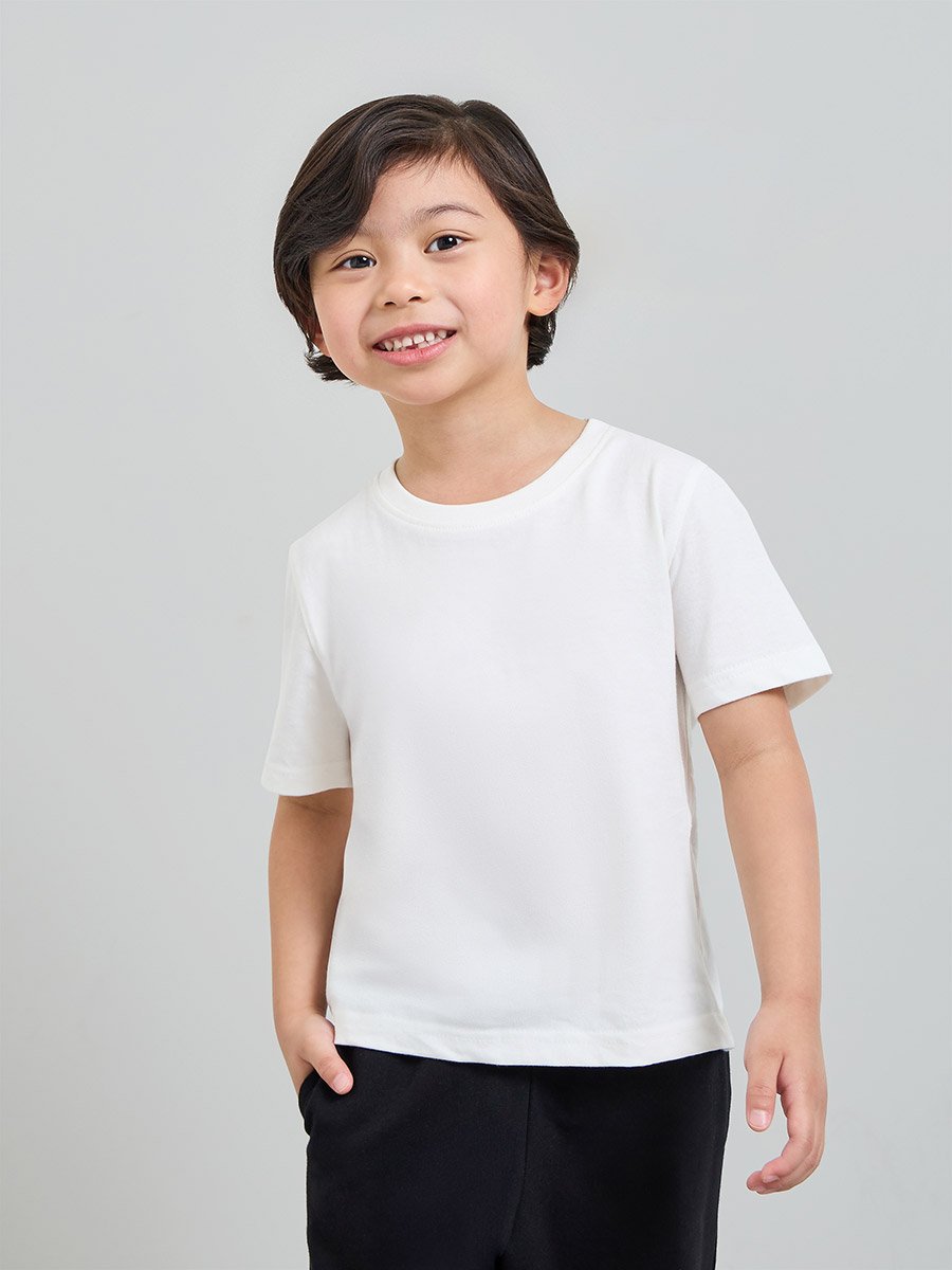 Pack of 2 - Kids Unisex Solid Cotton T-Shirt