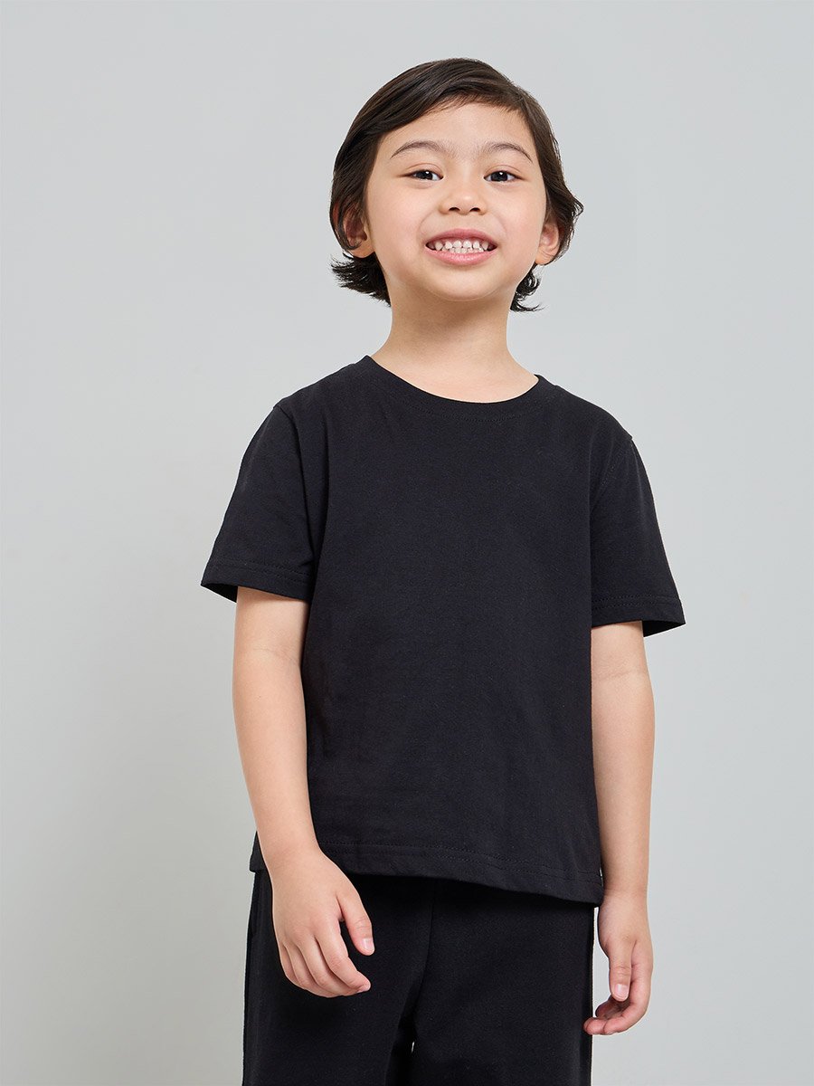 Pack of 2 - Kids Unisex Solid Cotton T-Shirt