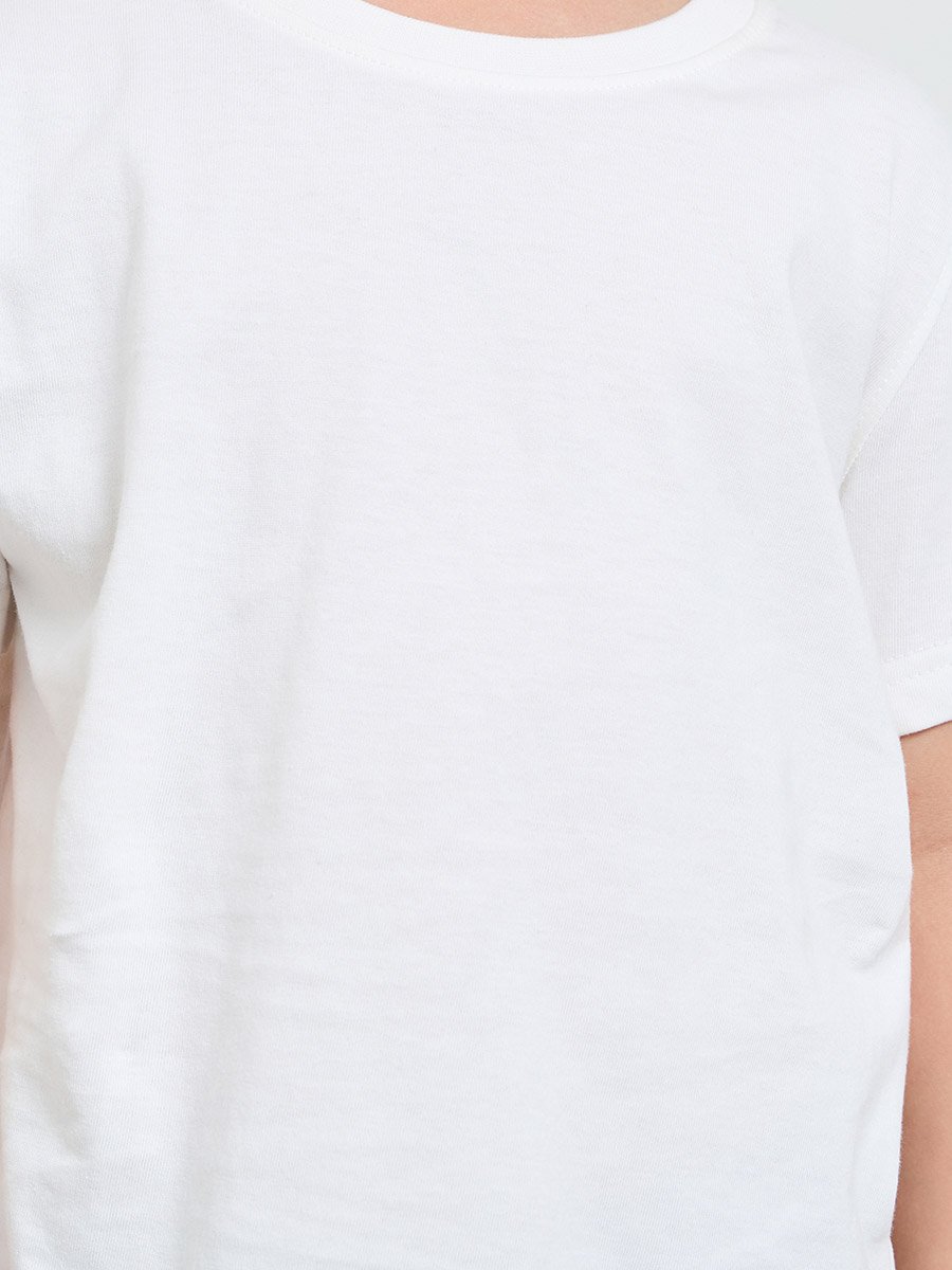 Pack of 2 - Kids Unisex Solid Cotton T-Shirt