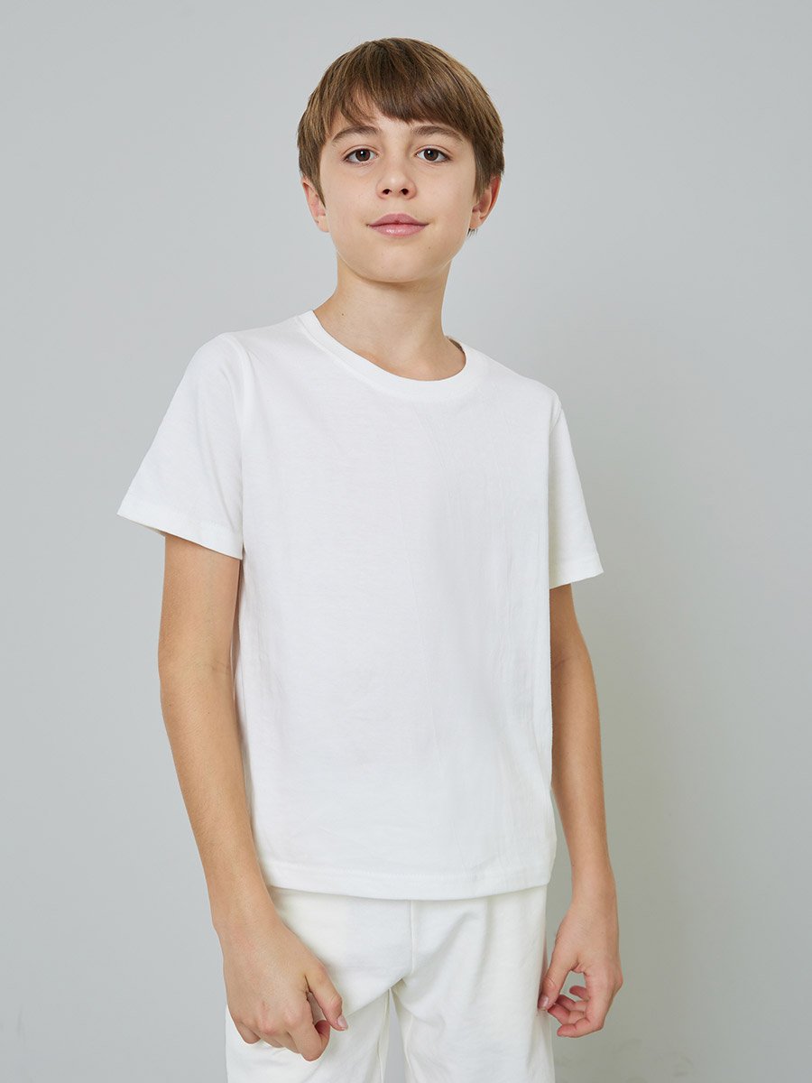 تيشيرت قطن سادة للجنسين عبوة من قطعتين