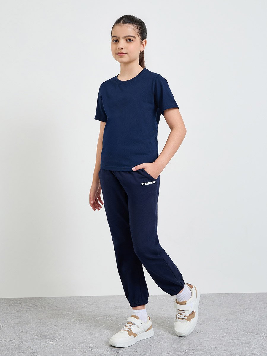 Pack of 2 - Teen Unisex Solid Cotton T-Shirt