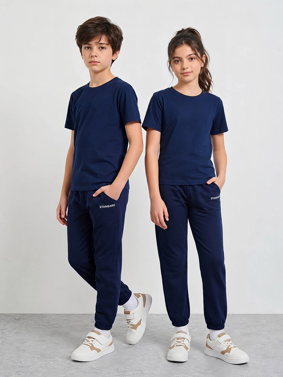 Pack of 2 - Teen Unisex Solid Cotton T-Shirt