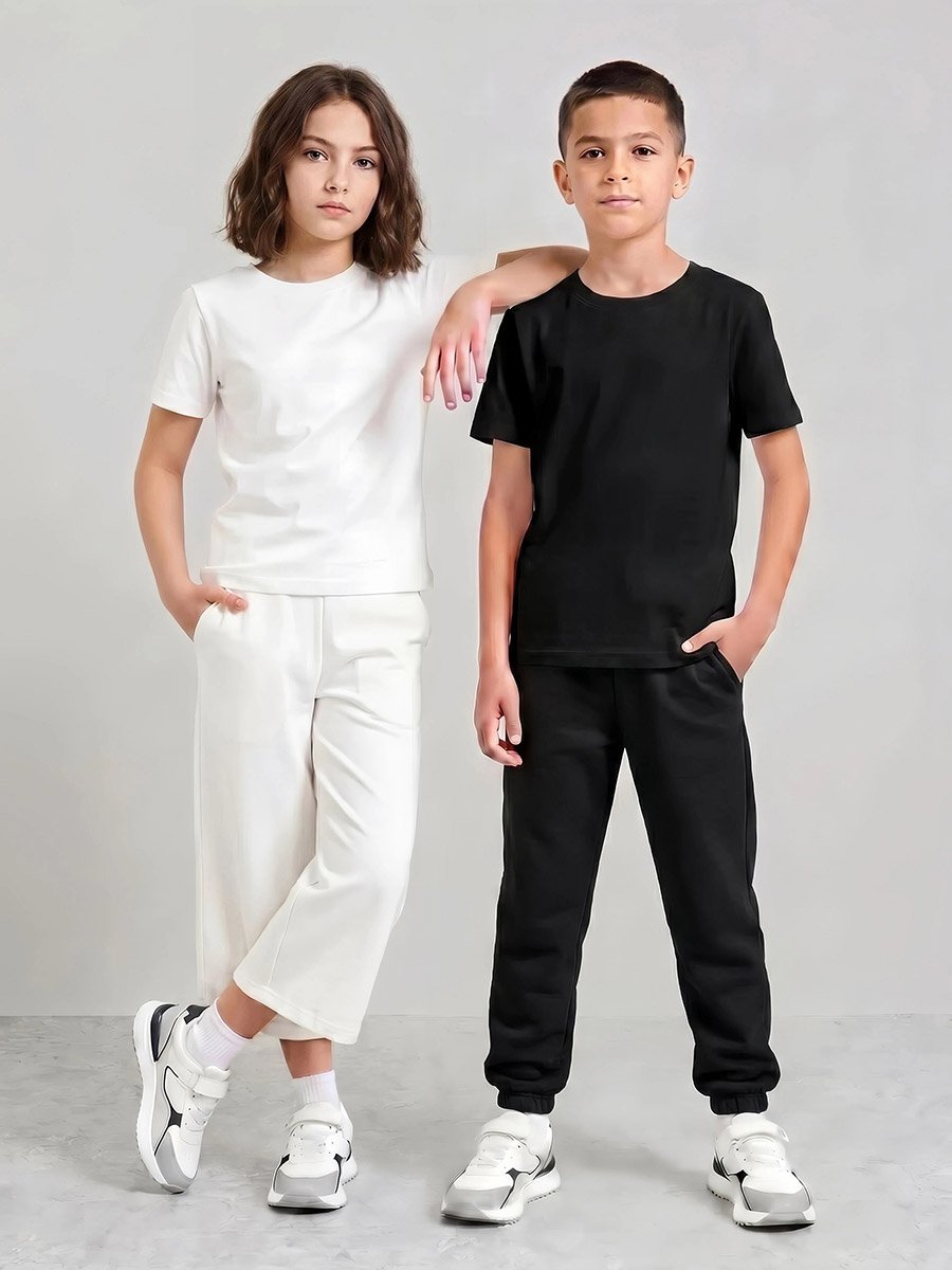 Pack of 2 - Teen Unisex Solid Cotton T-Shirt