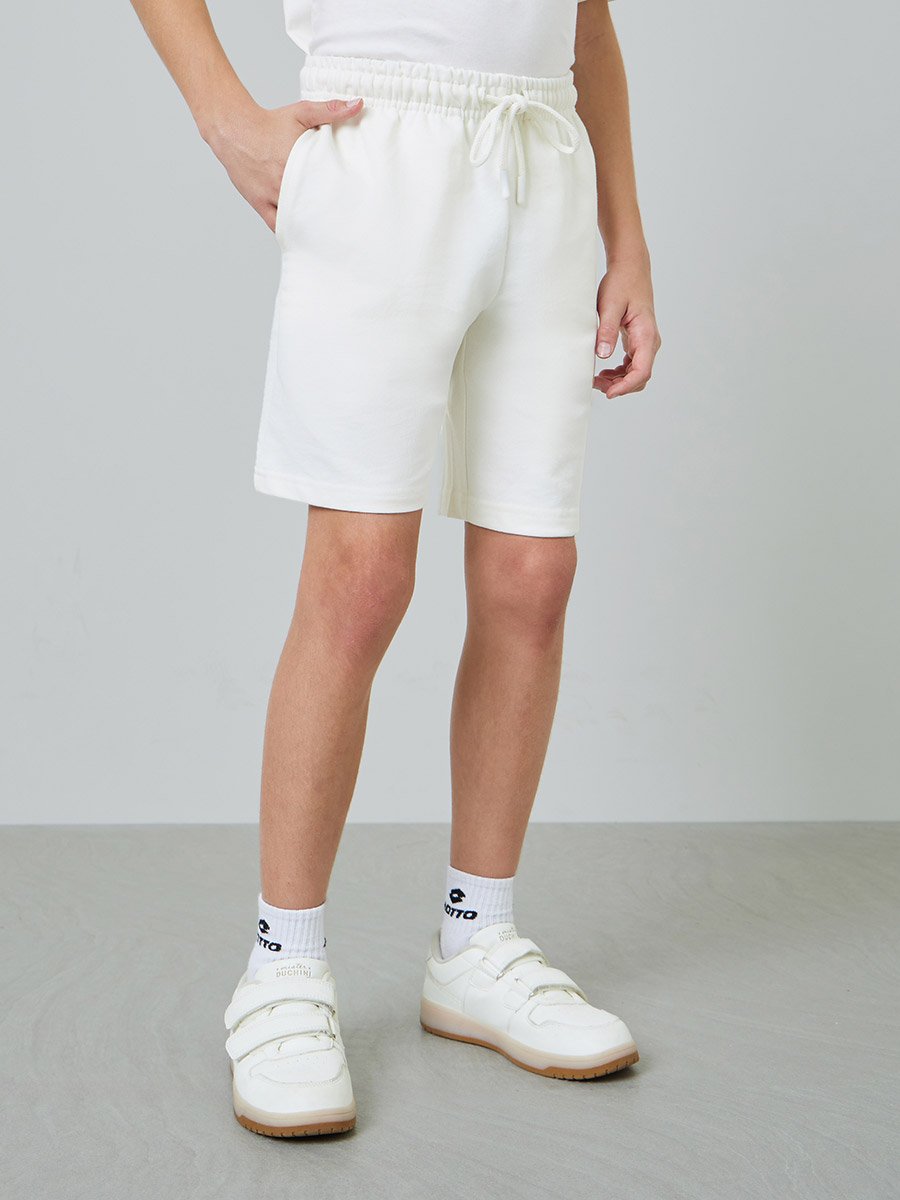 Teens Pack of 2 - Cotton Knitted Drawstring Shorts
