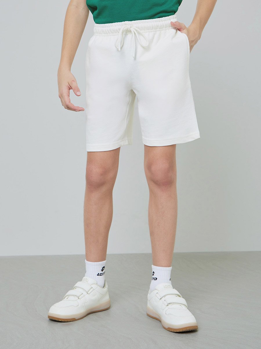 Teens Pack of 2 - Cotton Knitted Drawstring Shorts