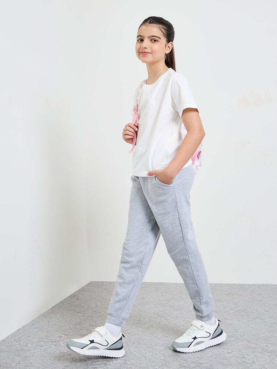 Teen Unisex Cotton Joggers with Side Pocket