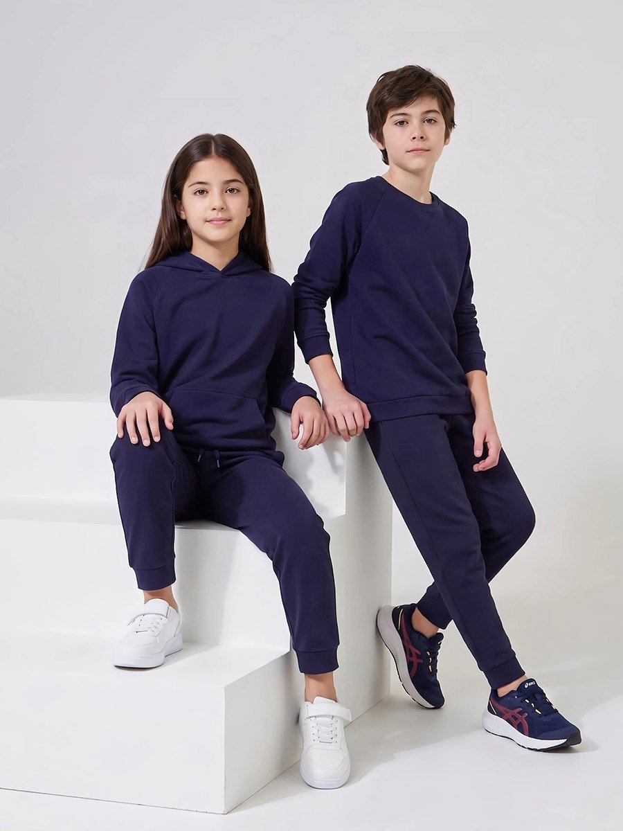 Teen Unisex Cotton Joggers with Side Pocket