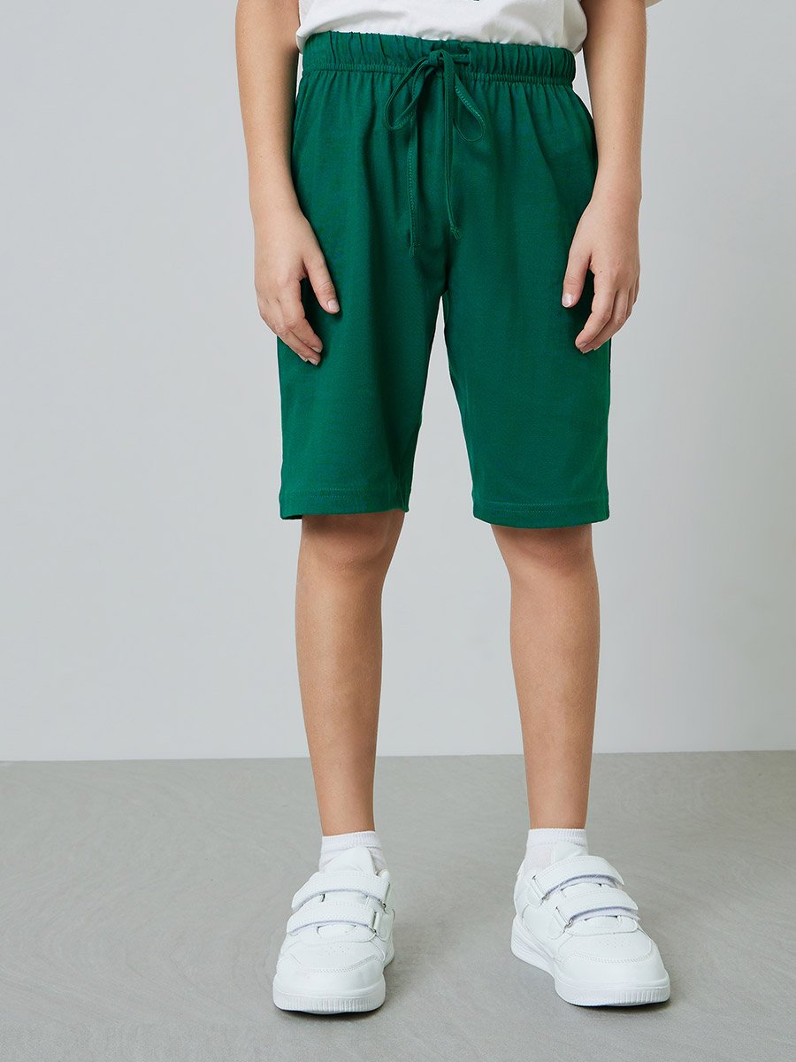 Boys Graphic Print Oversized T-Shirt and Drawstring Shorts Set