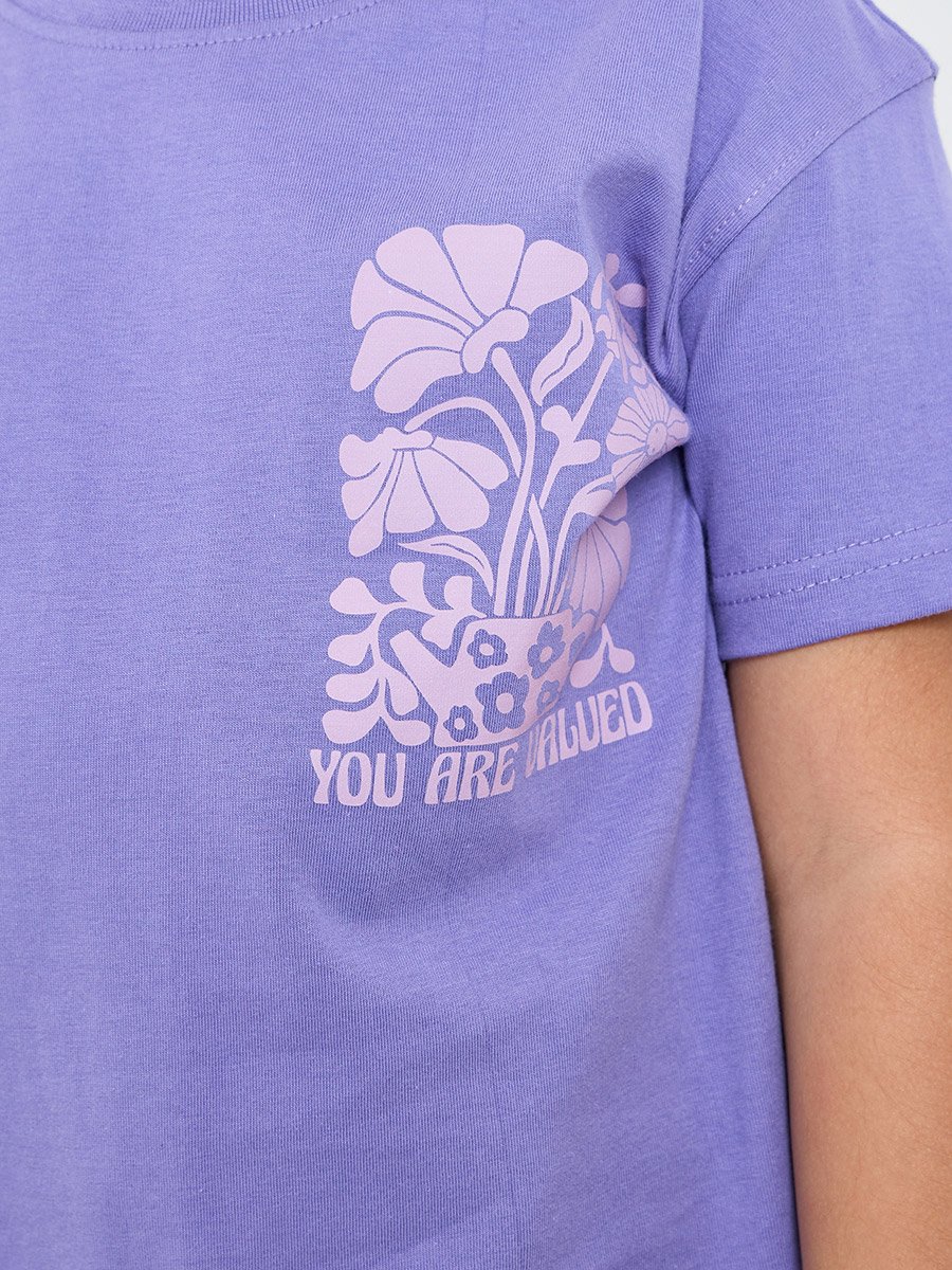 Girls Cotton Round Neck T-Shirt and Joggers Set