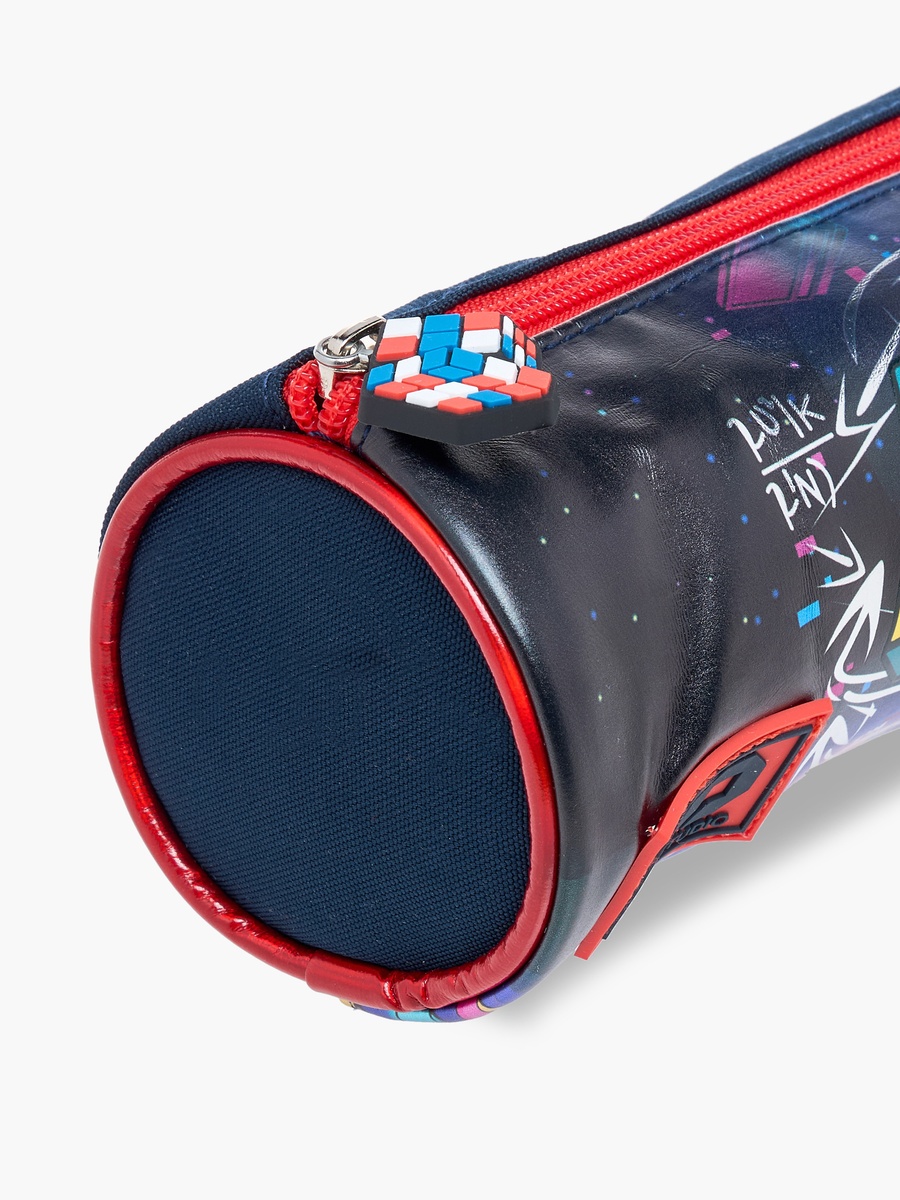 Rubiks Cube Print Pencil Pouch with Zip Closure