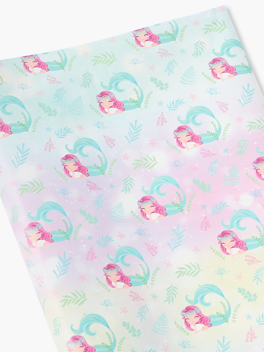 Mermaid Print Paper Gift Wrap - 70x300 cm