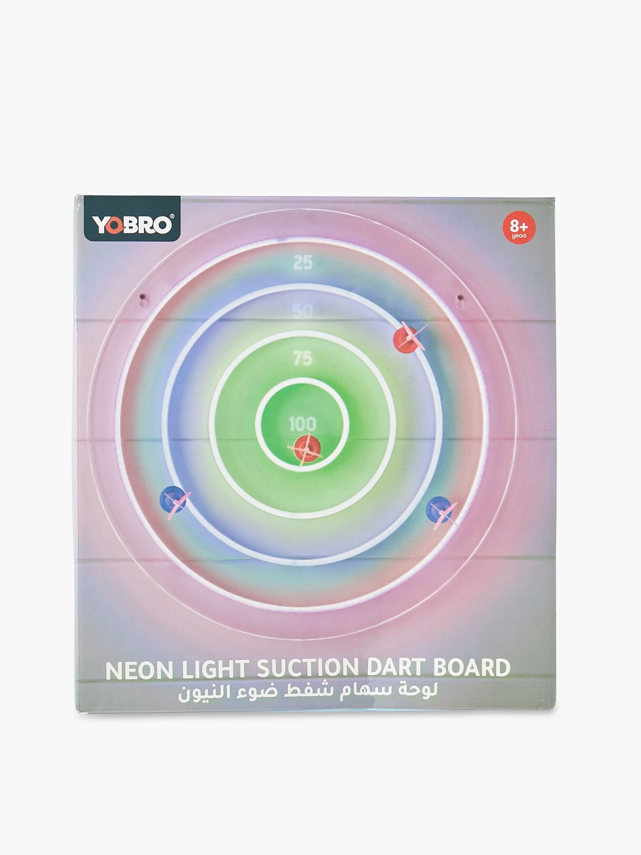 Neon Light Suction Dart Board