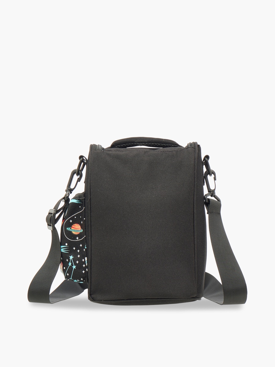 Astronaut Print Insulated Lunch Bag with Zip Closure