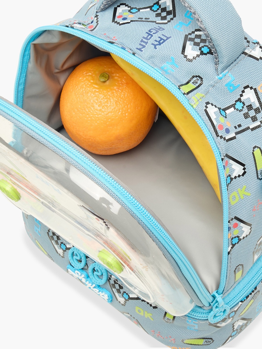Gamer Print Lunch Bag with Zip Closure