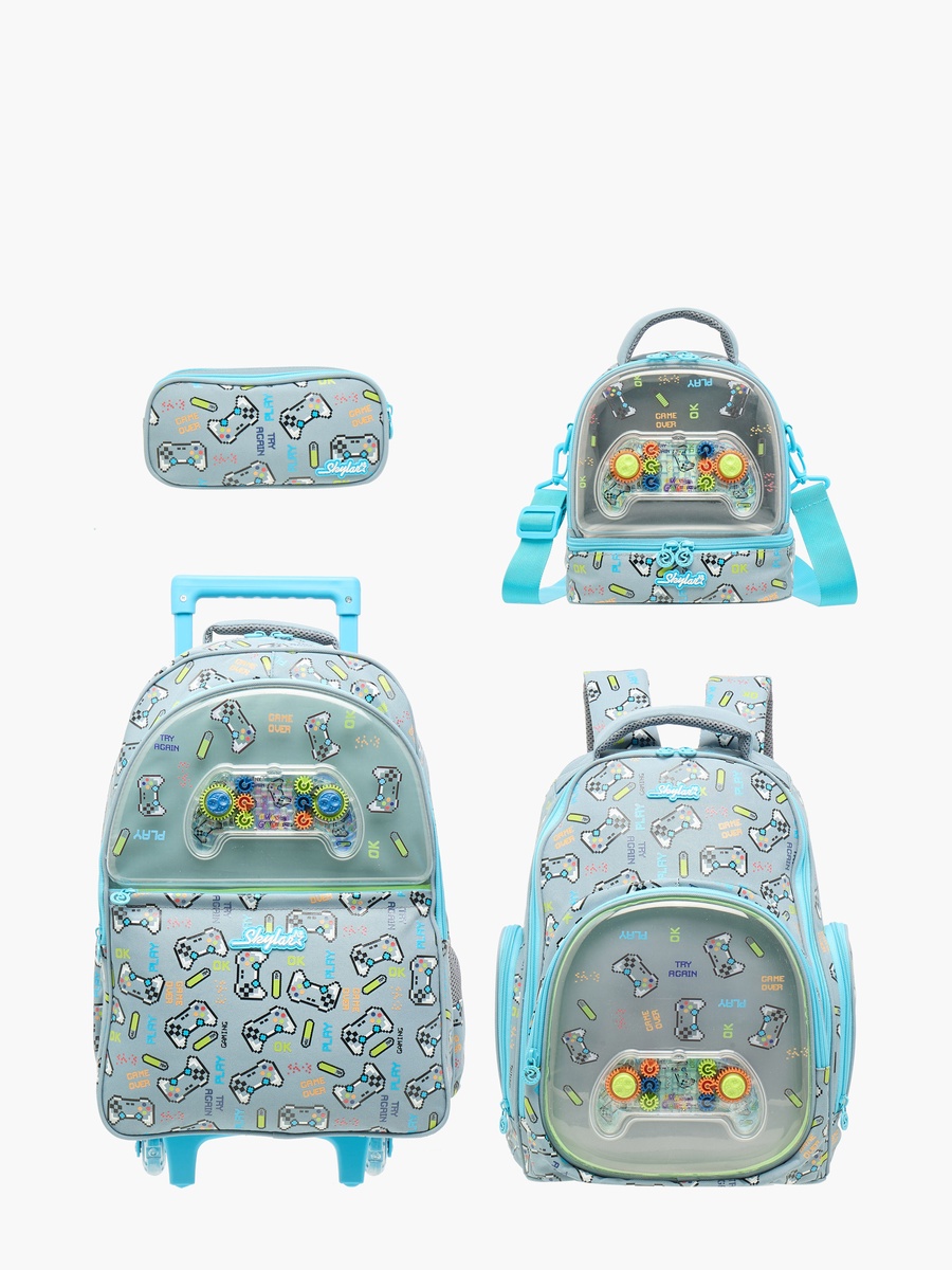 Gamer Print Lunch Bag with Zip Closure