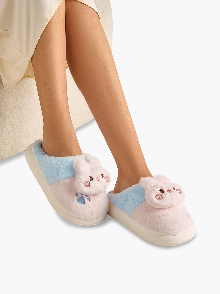 Bunny Plush Bedroom Mules