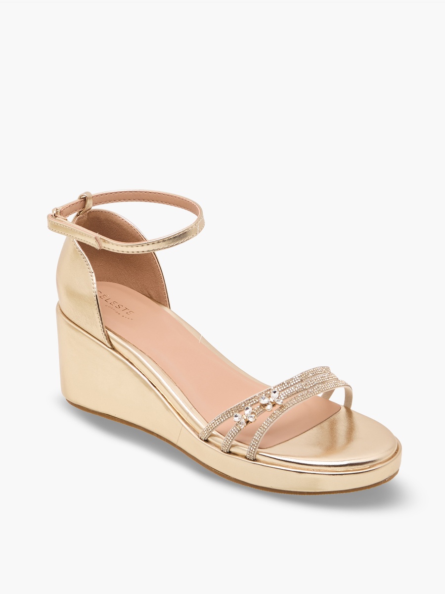 Embellished Wedge Heel Sandals