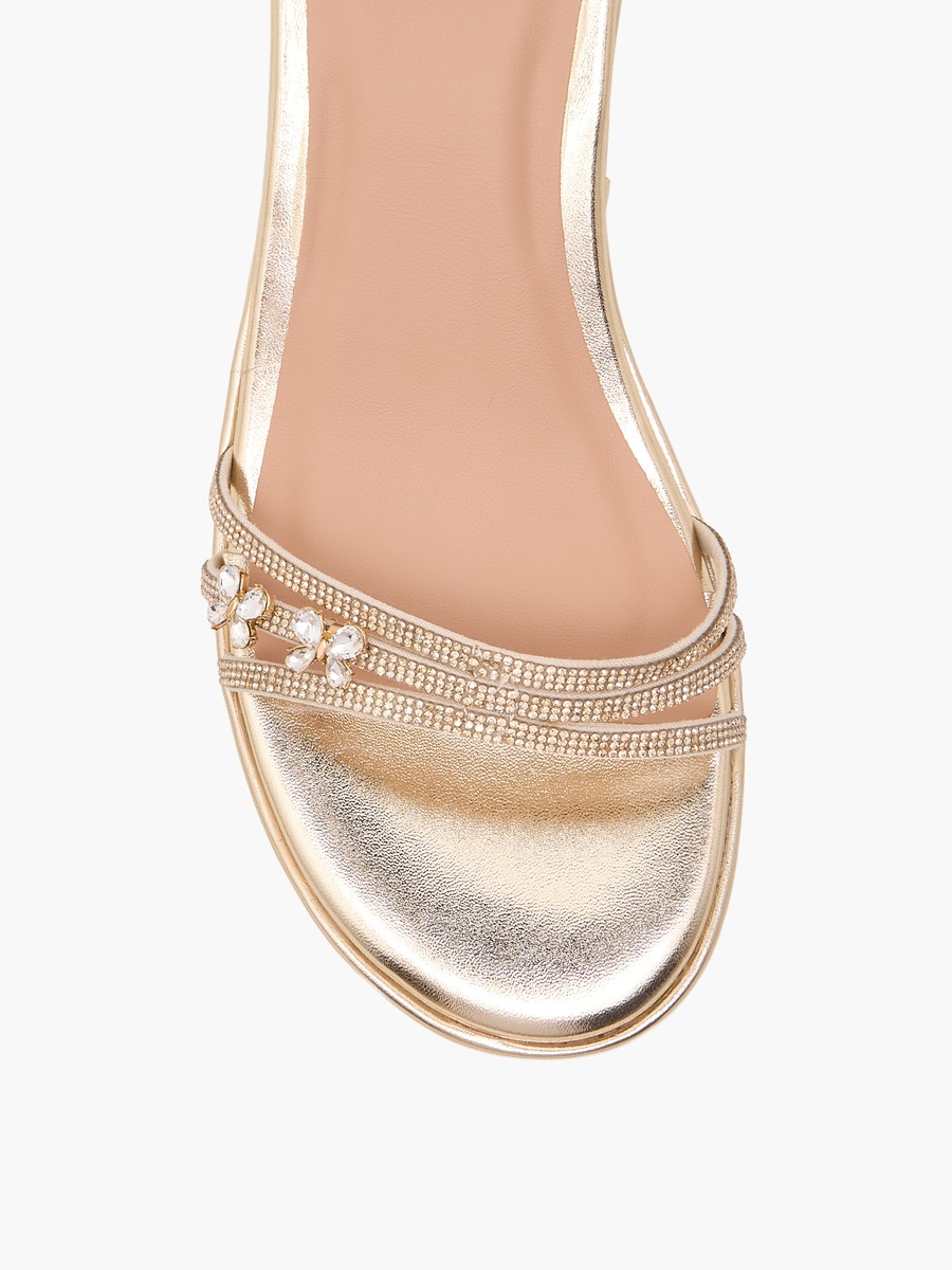 Embellished Wedge Heel Sandals