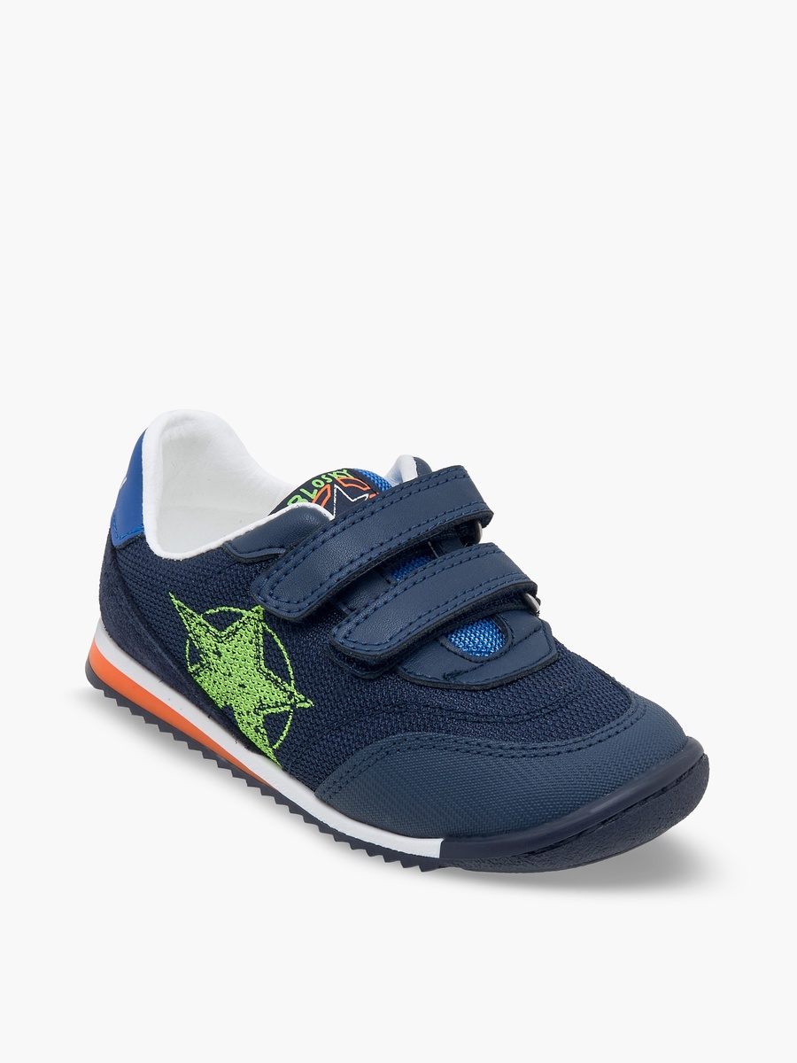 Printed Sports Shoes with Hook and Loop Closure