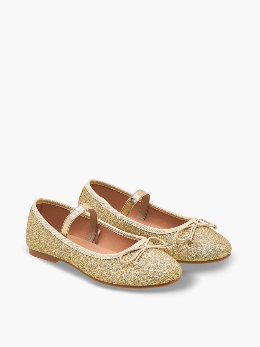 Glitter Textured Ballerina Shoes