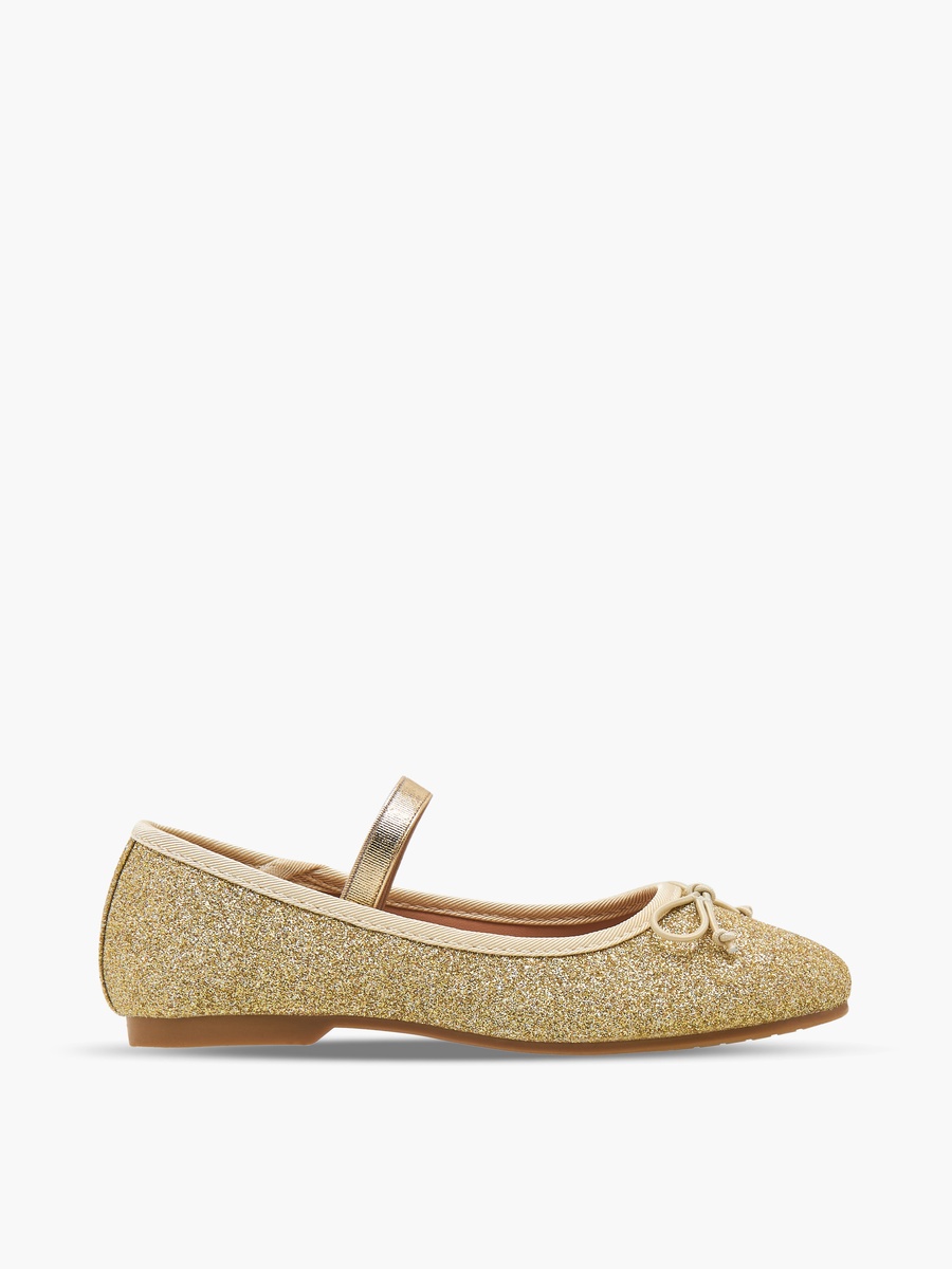 Glitter Textured Ballerina Shoes