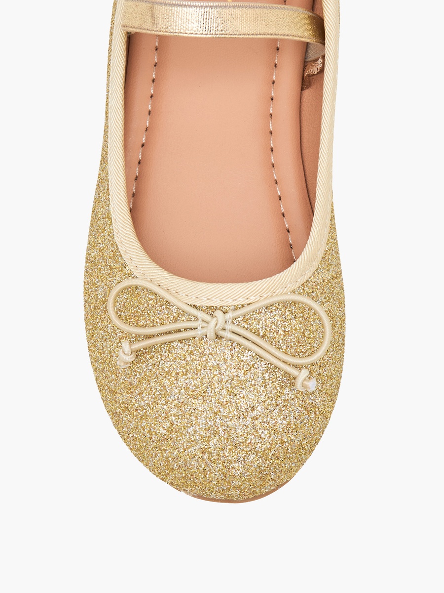 Glitter Textured Ballerina Shoes