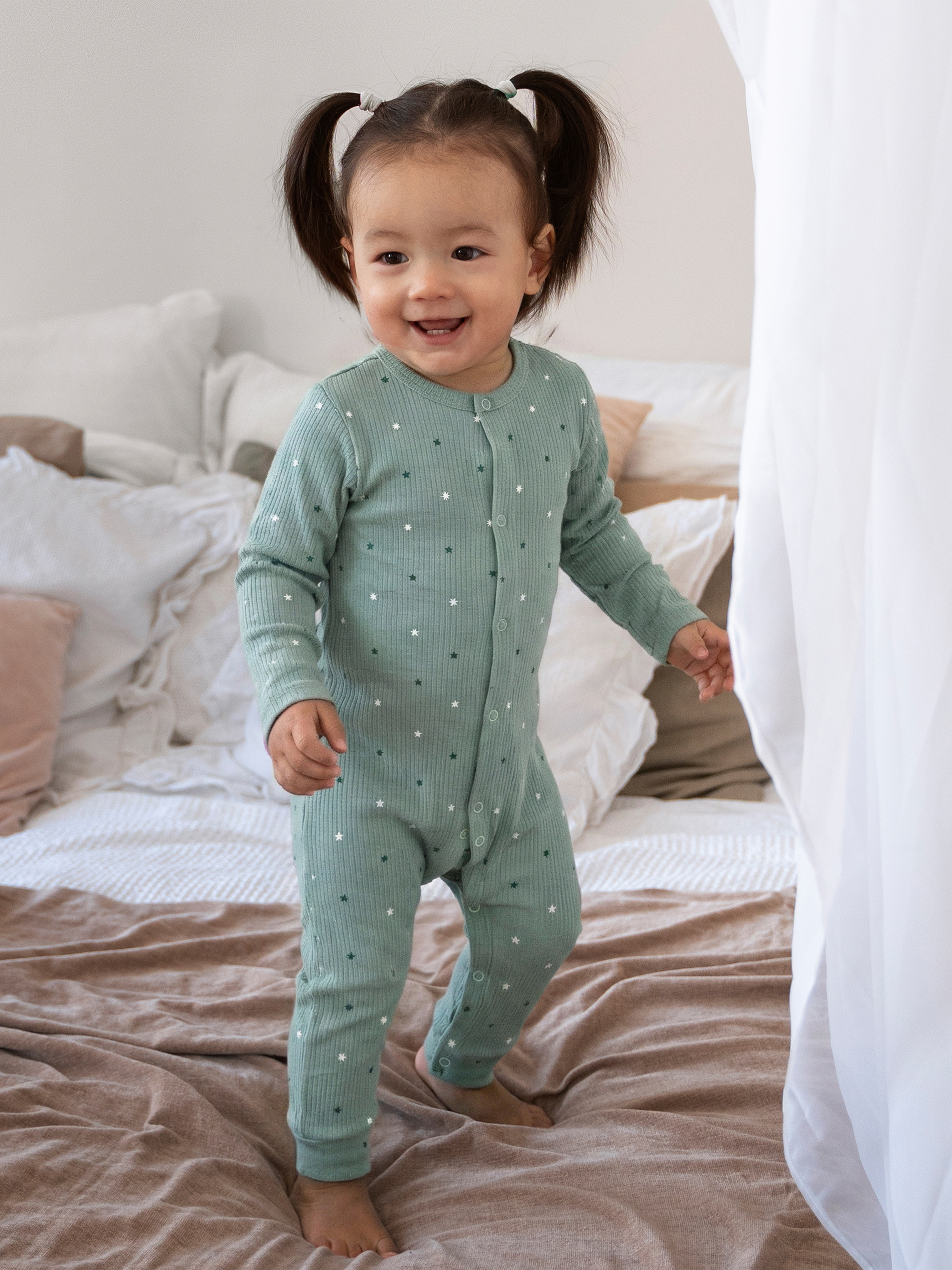 Premium Ribbed Cotton Sleepsuit Romper with Cap and Bib