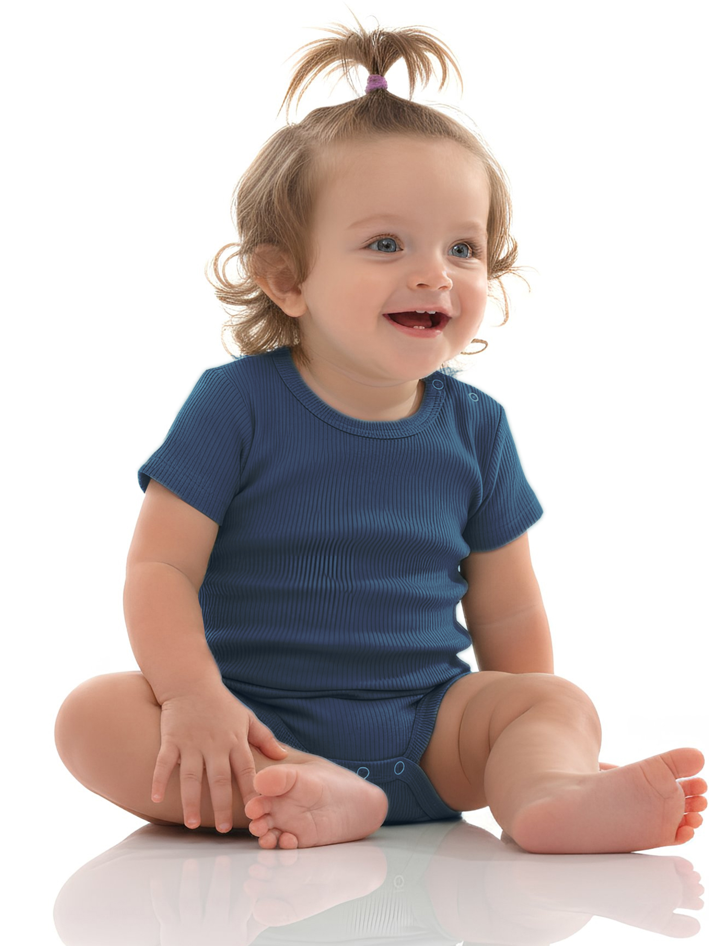 Premium Ribbed Cotton Short Sleeves Romper