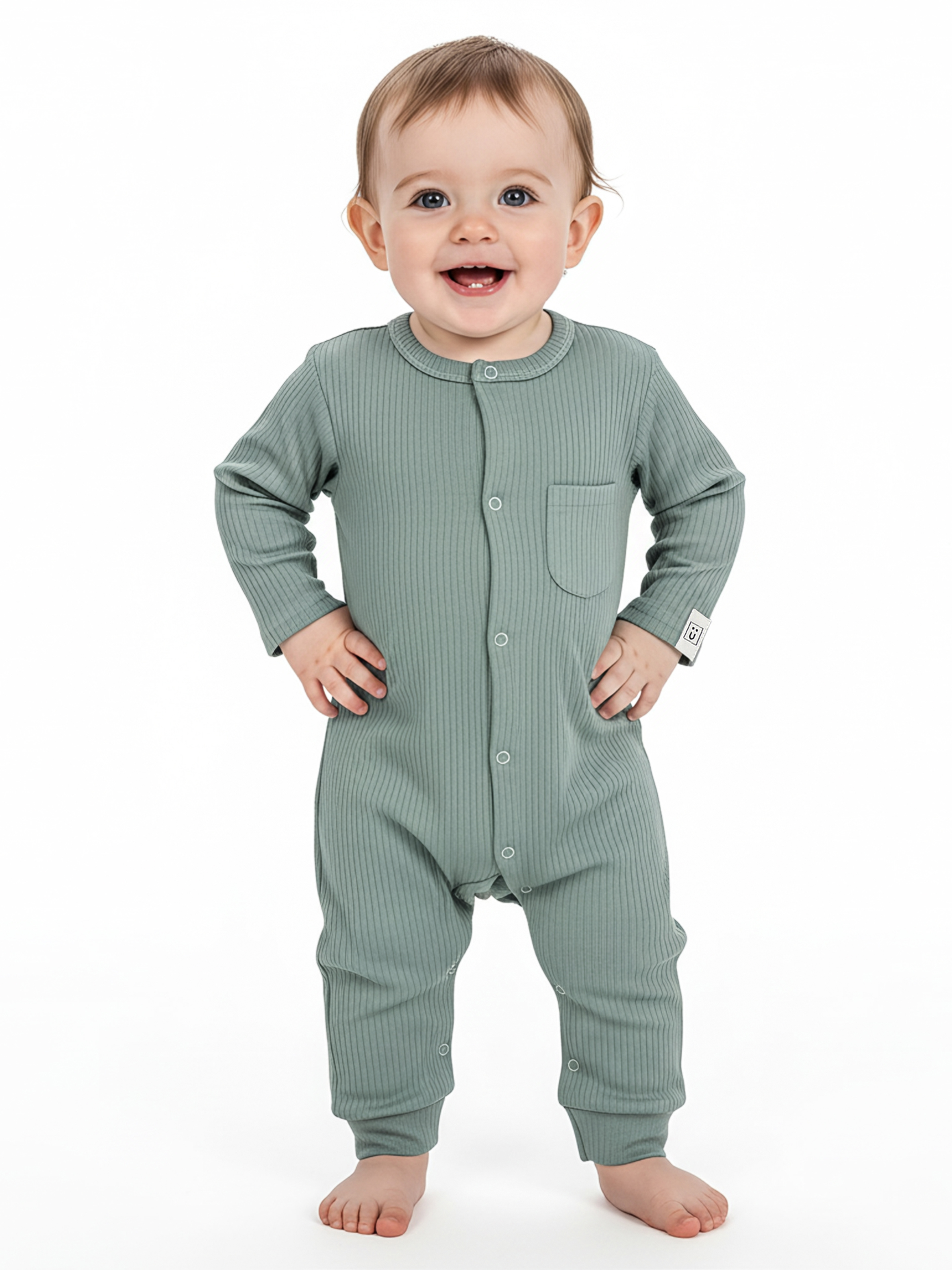 Premium Ribbed Cotton Sleepsuit/Romper
