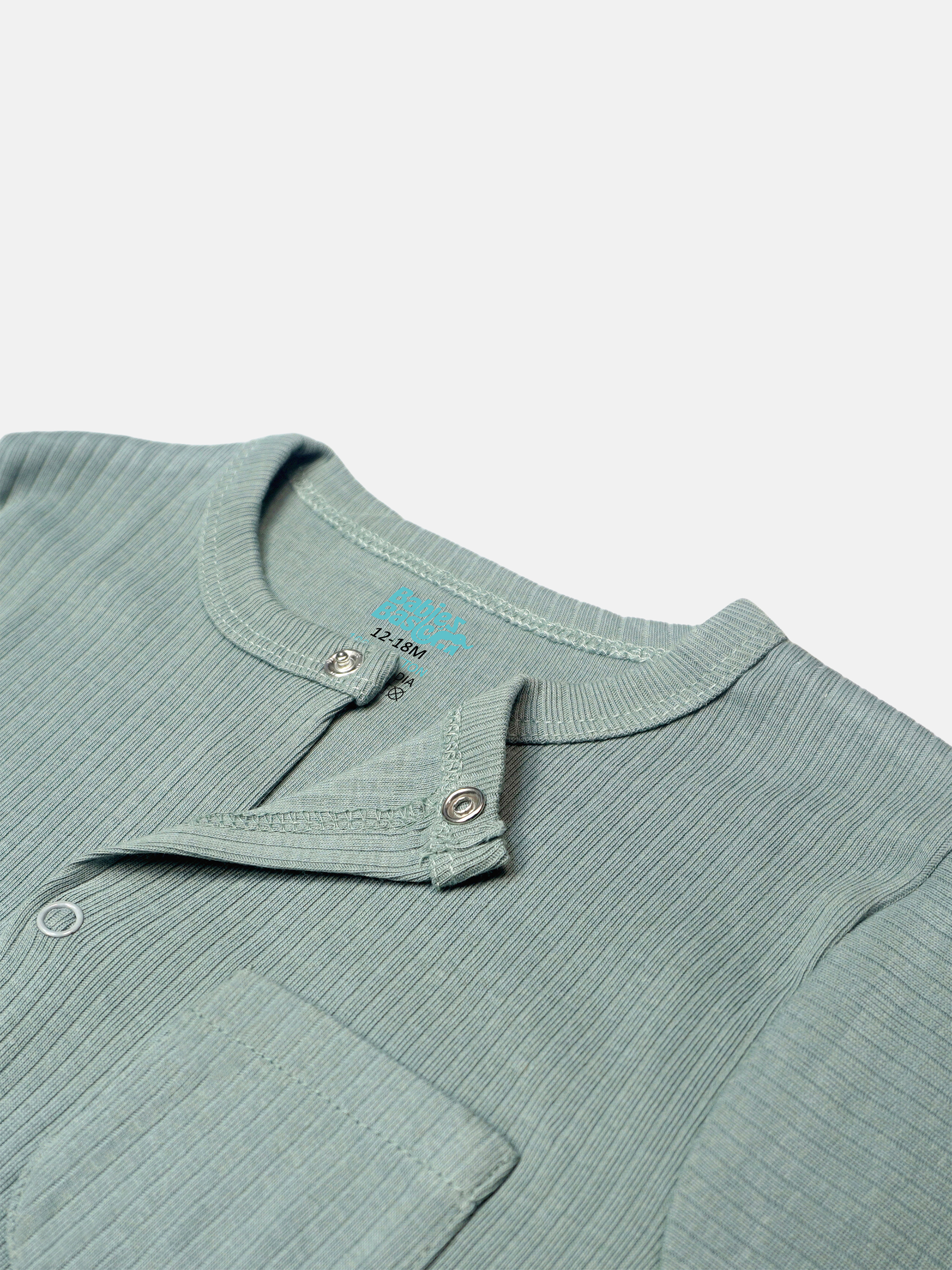 Premium Ribbed Cotton Sleepsuit/Romper