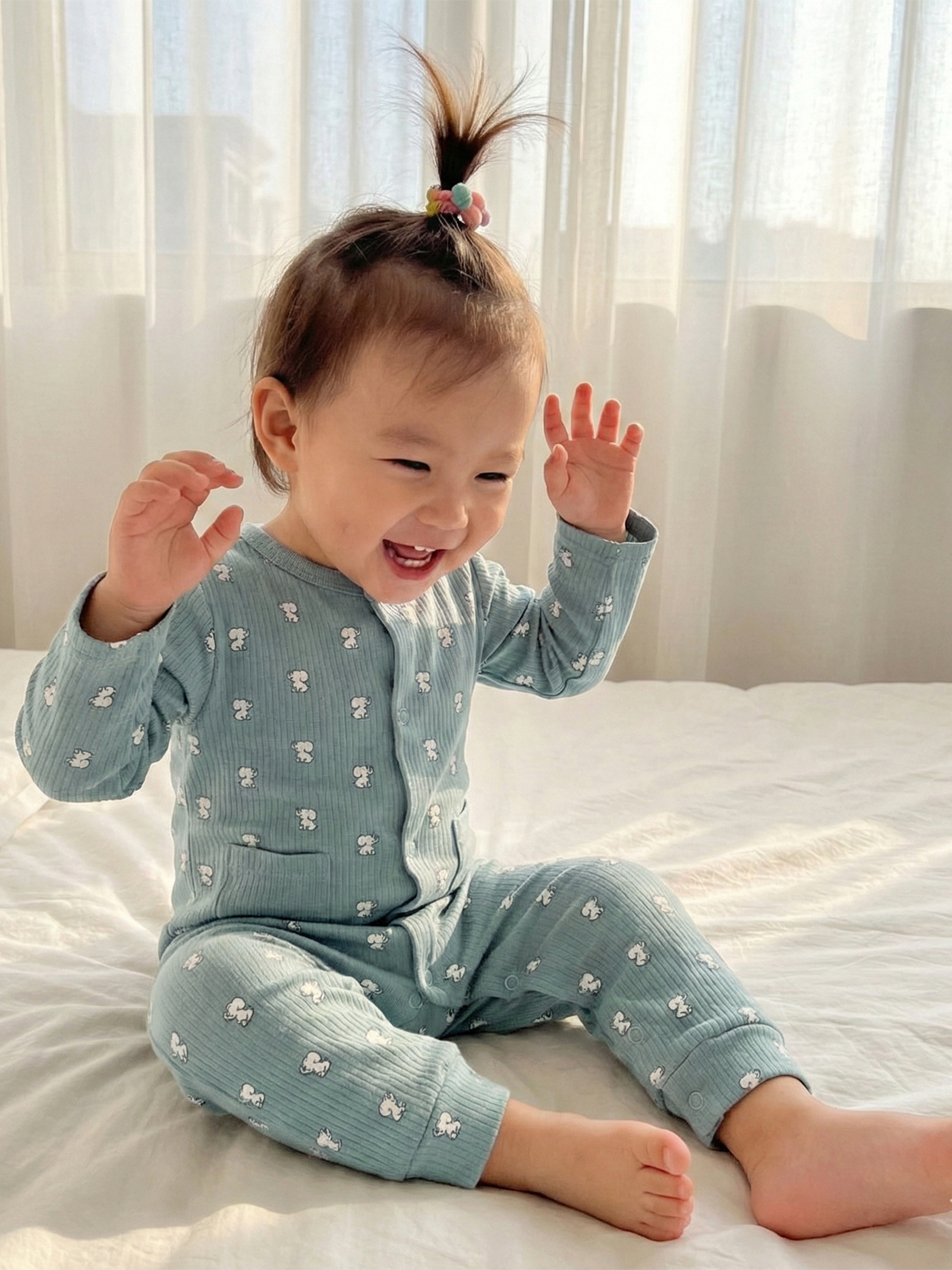 Premium Ribbed Cotton Sleepsuit Romper with Cap and Bib