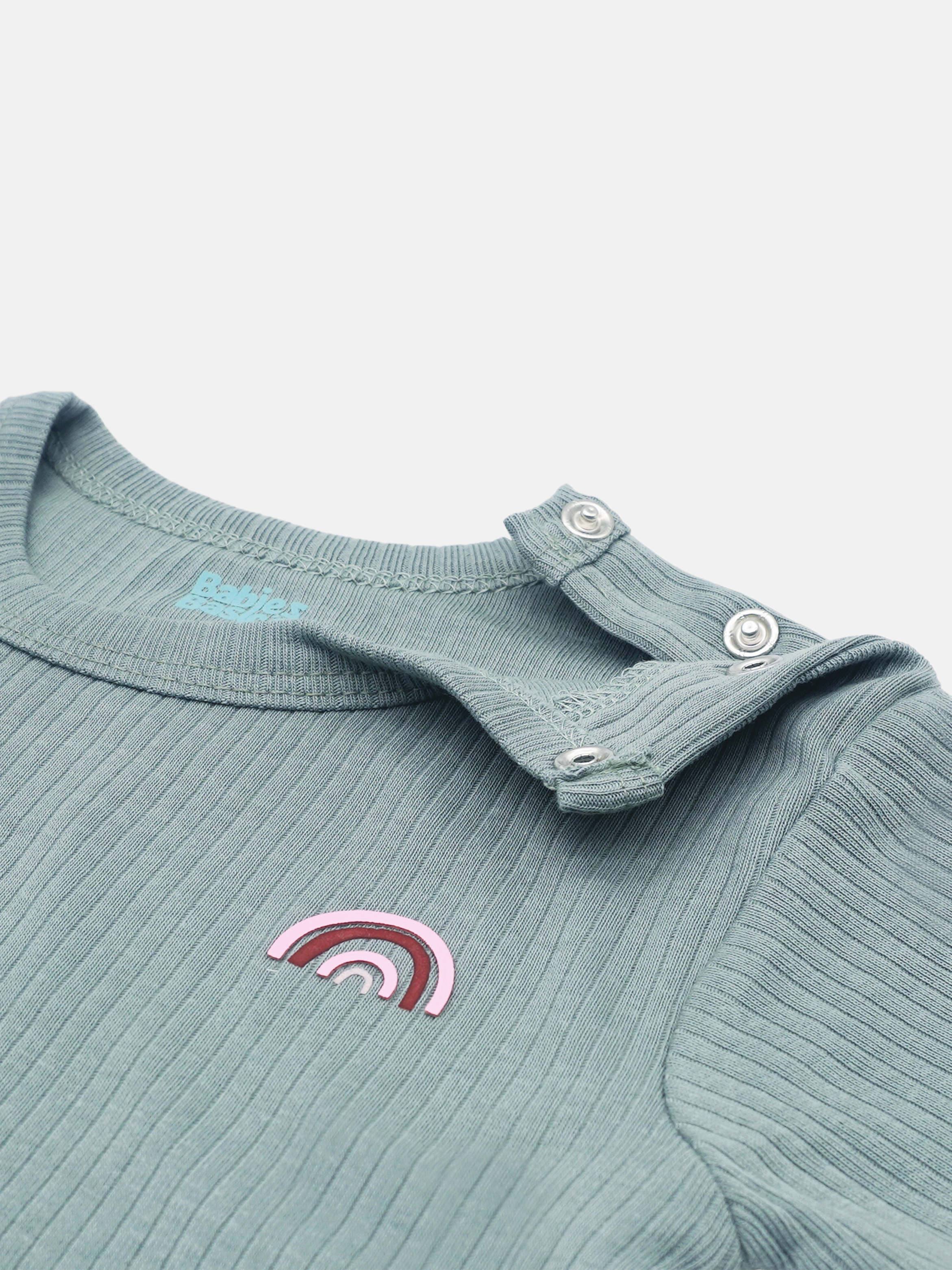 Premium Ribbed Cotton Short Sleeves T-Shirt and Shorts Set