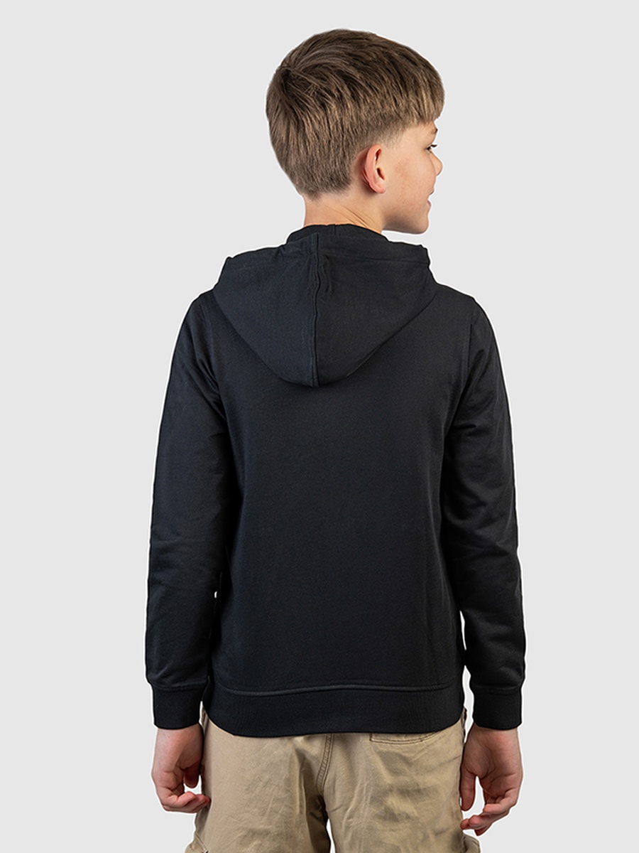 Boys Full Zip Printed Hoodie