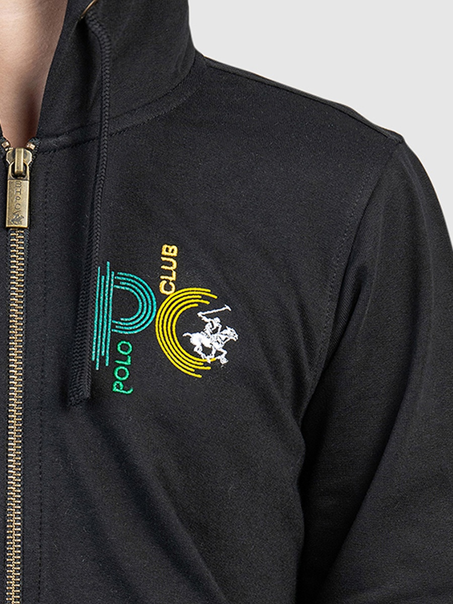 Boys Full Zip Printed Hoodie